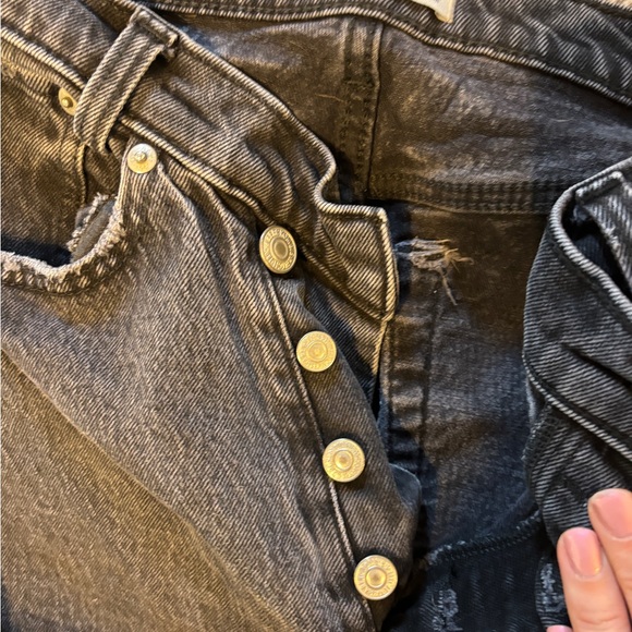 Black Abercrombie button fly pants - Picture 3 of 5